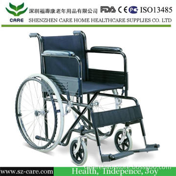 Chromed Steel Wheelchair for The Disabled